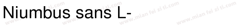 Niumbus sans L字体转换